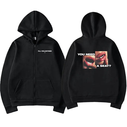 Hit Me Hard and Soft 2025 Tour Reißverschluss-Hoodies für Männer und Frauen Harajuku Pullover Mode Hip-Hop Zip-Up-Sweatshirts Jacken Fan-Geschenk