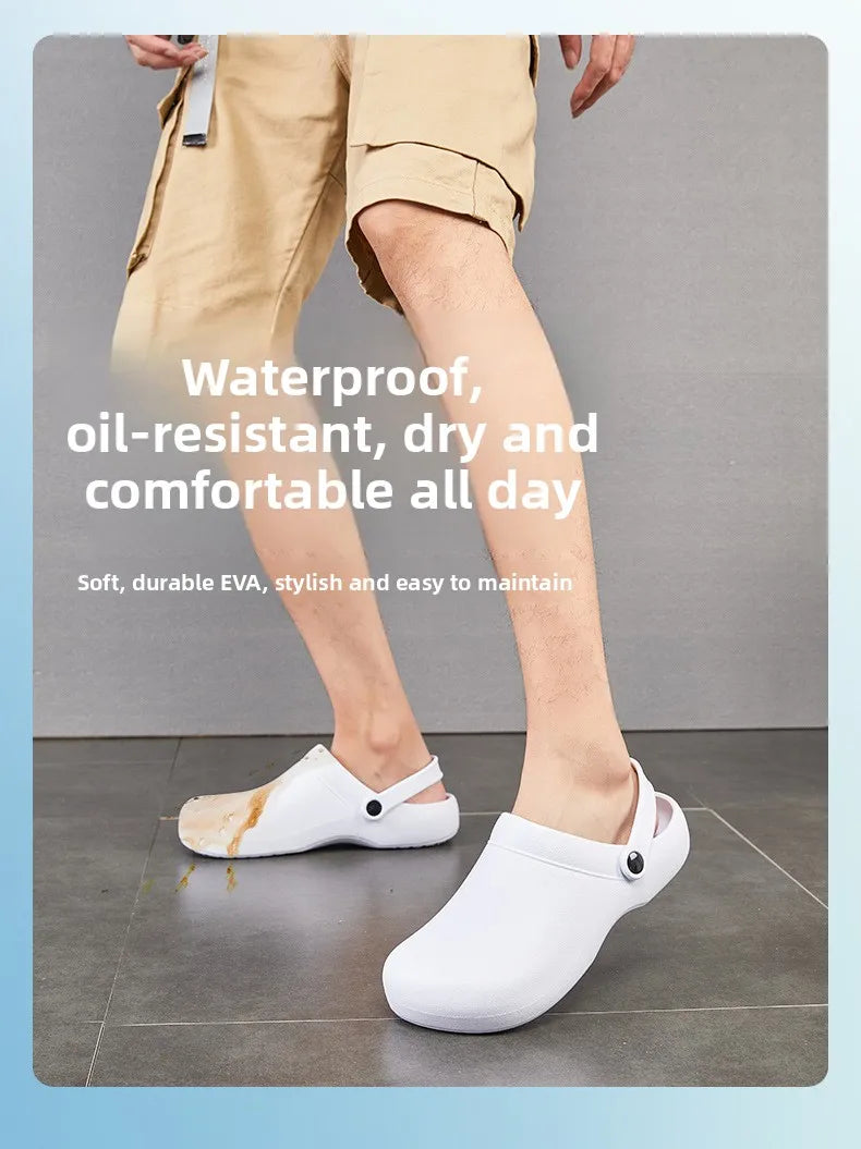 Professionelle chirurgische Schuhe Wasserdicht Ölbeständig Rutschfeste Krankenschwester-Schuhe Hotel-Spezial-Arbeitsschuhe Komfortables EVA-Material
