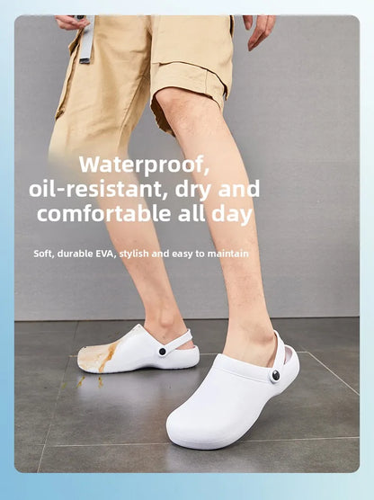 Professionelle chirurgische Schuhe Wasserdicht Ölbeständig Rutschfeste Krankenschwester-Schuhe Hotel-Spezial-Arbeitsschuhe Komfortables EVA-Material