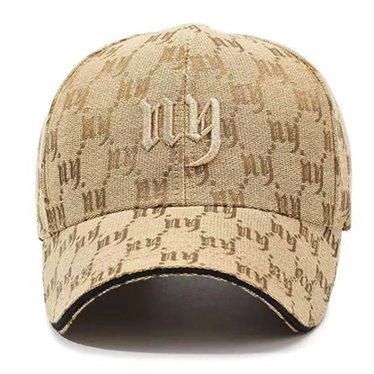 Unisex NY Buchstaben-Stickerei  Verstellbare Basecap