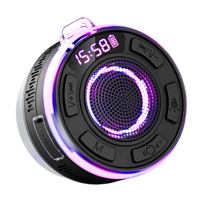 2025 Neuer kabelloser Lautsprecher IPX7 wasserdicht S3 bunte LED-Beleuchtung Starker Bass Soundguru S3 Bluetooth-Lautsprecher wasserdicht mit Mikrofon