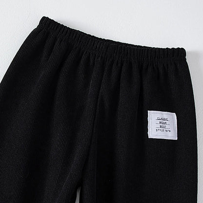 1 oder 2  Stück Herbst- und Winter-Kinder-Sporthose mit Nadelstreifen für Jungen und Mädchen, dick und warm