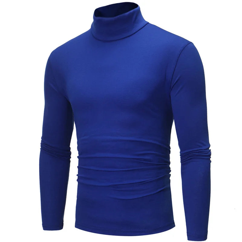 Thermo-Unterhemden für Männer Winterkleidung Thermoshirt Herbst Herren Winterleggings Hoher Kragen Dünn Schlanke Passform Langarm-T-Shirt