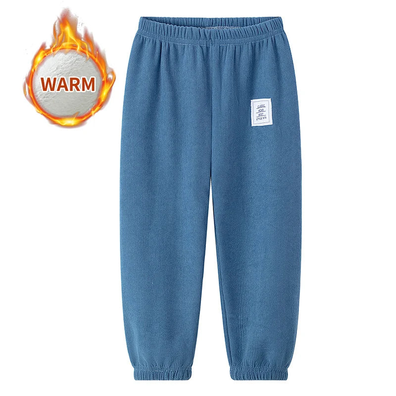 1 oder 2  Stück Herbst- und Winter-Kinder-Sporthose mit Nadelstreifen für Jungen und Mädchen, dick und warm