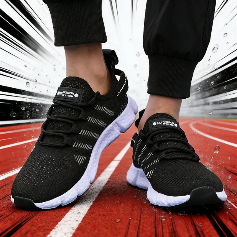 Herren Leichte Laufschuhe Minimalistische Sportliche Atmungsaktive Walking-Sneaker Athletische Jogging-Turnschuhe Outdoor-Fitness-Schuhe für Männer