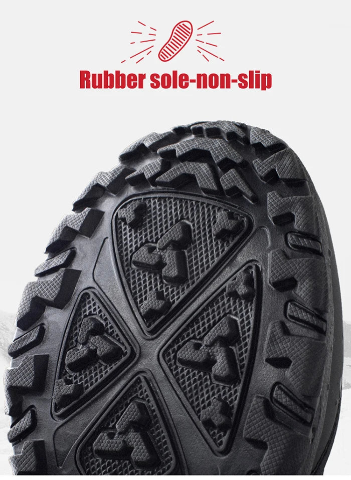 Herren Winter Wasserdichte Isolierte Shell Warme Innenschicht Bequeme Outdoor-Schneestiefel