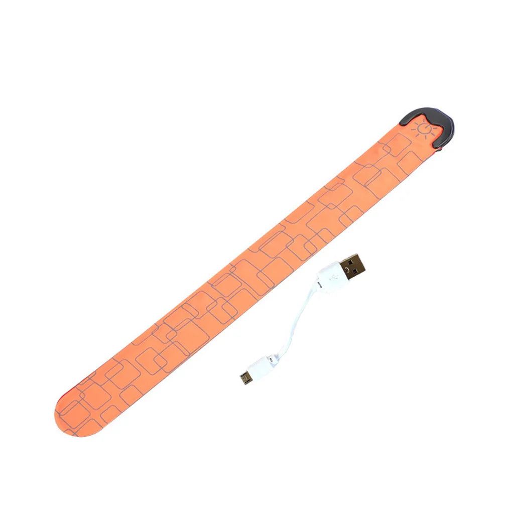 Wiederaufladbares LED-Lichtband Nachtlauf Armband Radfahren Warnarmband Sicherheitsarmband Outdoor-Sport Sicherheitsarmgurt Bein