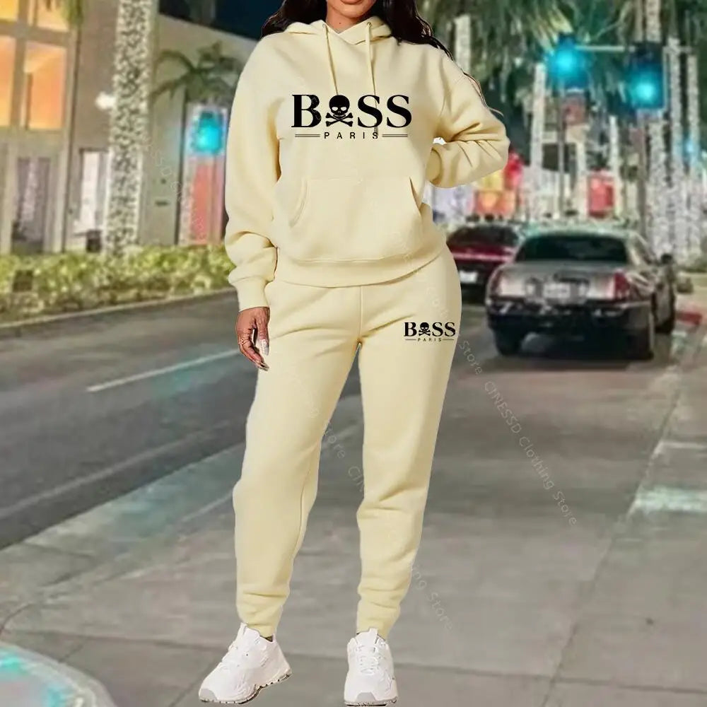 2026 Neue Damen-Trainingsanzug Sweatshirt Sweatpants Hochwertige Outfits Anzug Designer Luxus Herbst Winter Kleidung Damen Hosen Set