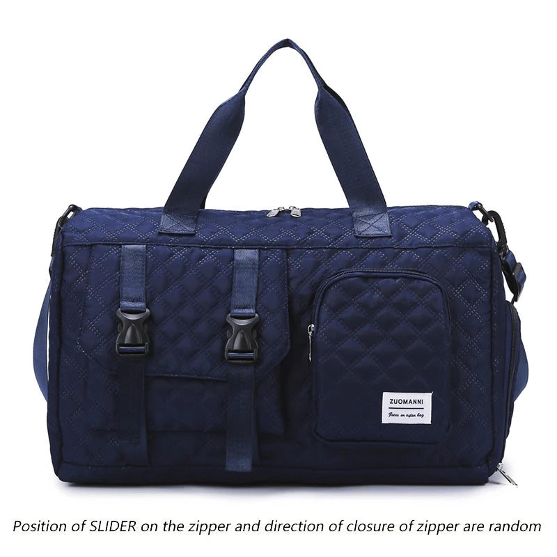 Langlebige Nylon-Reisetasche, tragbare Sport- und Fitness-Tasche , Schulter-Duffel-Trainingsbag, geräumig, Argyle