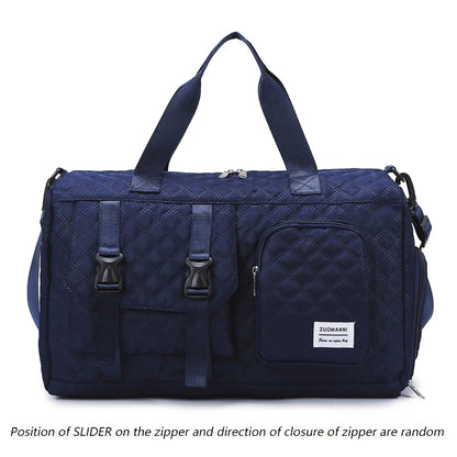 Langlebige Nylon-Reisetasche, tragbare Sport- und Fitness-Tasche , Schulter-Duffel-Trainingsbag, geräumig, Argyle