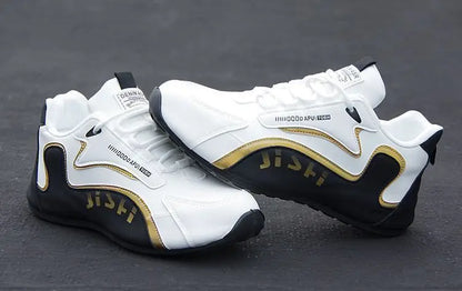 Wasserdichte Ledersneaker für Herren 2025, rutschfeste Reiseschuhe mit Luftpolster, modische, lässige Sportschuhe für den Herbst