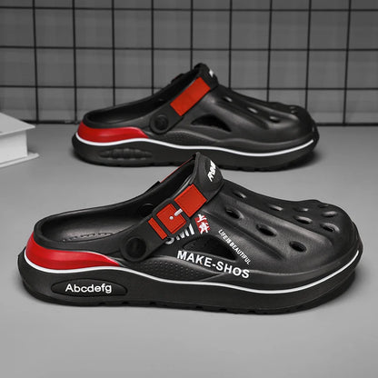 Sandalen Herren Strandpantoffeln Dicke Sohle Rutschfeste Sandalen Wasserschuhe für Damen Klassische Mules Sneaker Sandale Outdoor