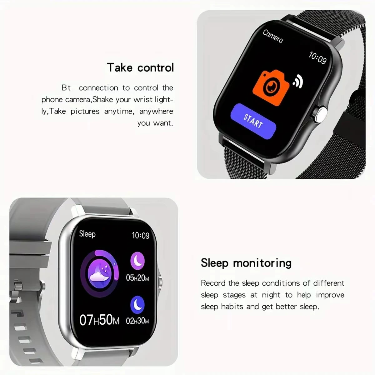 LAXASFIT 2025 Neue Herren Smartwatch Damen Geschenk Voller Touchscreen Sport Fitness Uhr Bluetooth-Anruf Smartwatch