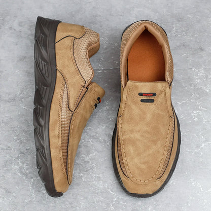 Herren Kunst-Lederschuhe Lässige Schuhe Atmungsaktive Loafers Herren Sneaker Neue Bequeme Lederschuhe Flache Schuhe Herren Sneaker