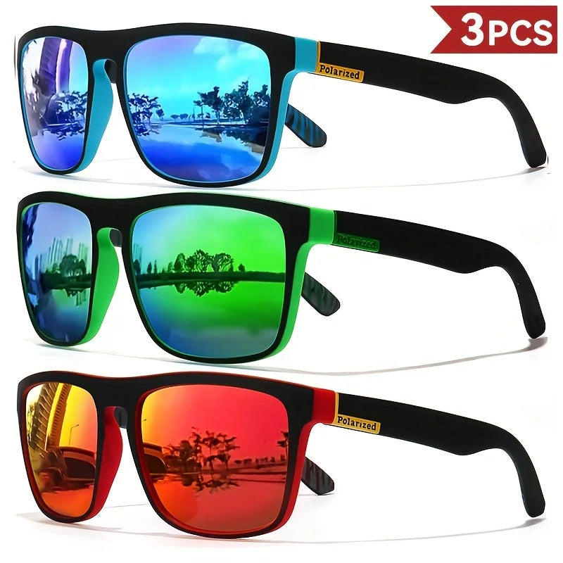 Modische Vintage-Quadrat-Polarisierte Sonnenbrille, Luxusmarke Designer-Sonnenbrille, UV400