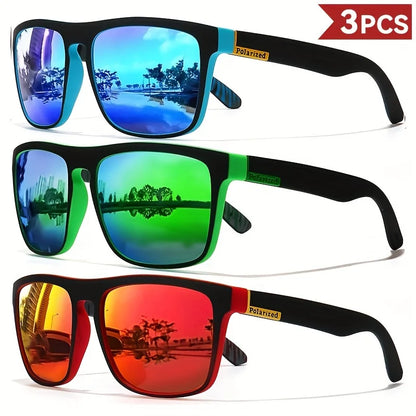 Modische Vintage-Quadrat-Polarisierte Sonnenbrille, Luxusmarke Designer-Sonnenbrille, UV400