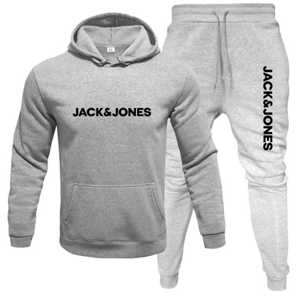 2025 Herbst/Winter Herren Jogging-Fitness-Sportbekleidungs-Set: Modischer Sweatshirt mit langen Ärmeln + Freizeithose 2-teiliges Set