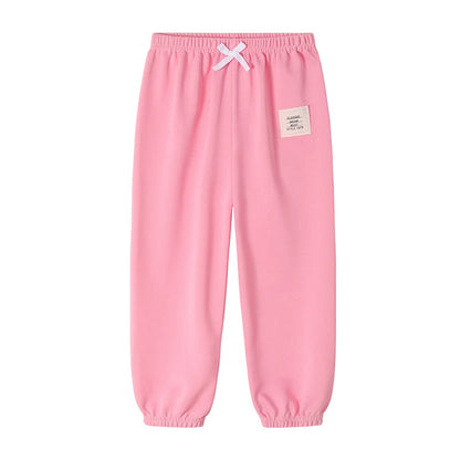 Kinder Mehrfarbige Saisonale Freizeit-Sporthose für Jungen und Mädchen Herbst Solide Farbe Modische Lockere Sweatpants