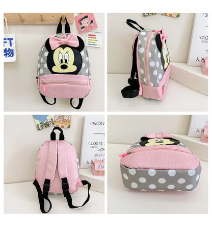 Disney Cartoon-Rucksack für Babys Jungen und Mädchen Minnie Mickey Mouse Kinder Süßer Schulranzen Kindergarten-Rucksack Geschenk für Kinder
