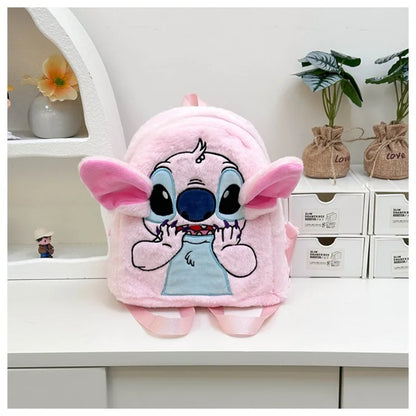 Stitch Rucksack Japanisches Blau Lustiger Cartoon Großraum-Studentenrucksack Kindergartenrucksack Kawaii Rucksack