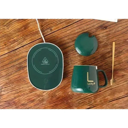 2025 warme und isolierte Kaffeetassen aus Keramik, konstant temperierte Tassen, 55-Grad-warme Keramiktasse mit Jiapin-Tassen-Geschenkbox-Sets