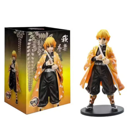 Heißes Demon Slayer Anime Actionfigur Kamado Tanjirou Agatsuma Zenitsu Nezuko Modellspielzeug Kimetsu No Yaiba Krieger Actionfigur