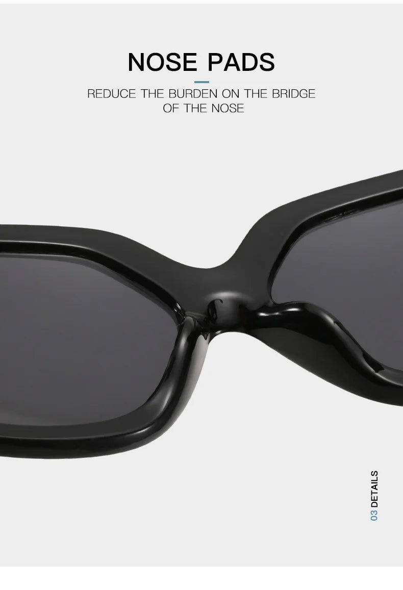 Luxusmarken-Design Übergroße Damen-Sonnenbrillen, quadratische Retro-Sonnenbrillen mit Farbverlauf.