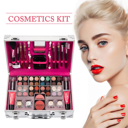 Make-up Starter-Set Professionelle Make-up Sets mit transparentem Etui Urlaub Schönheitsgeschenk-Set Starter-Kosmetik Vollständige Sets für Frauen