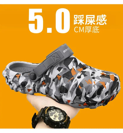 2026 Herren-Hauben-Clogs Hausschuhe Herren Gartenschuhe Für Herren Arch Support Slides Sommermode Strandschuhe Rutschfeste EVA-Hausschuhe