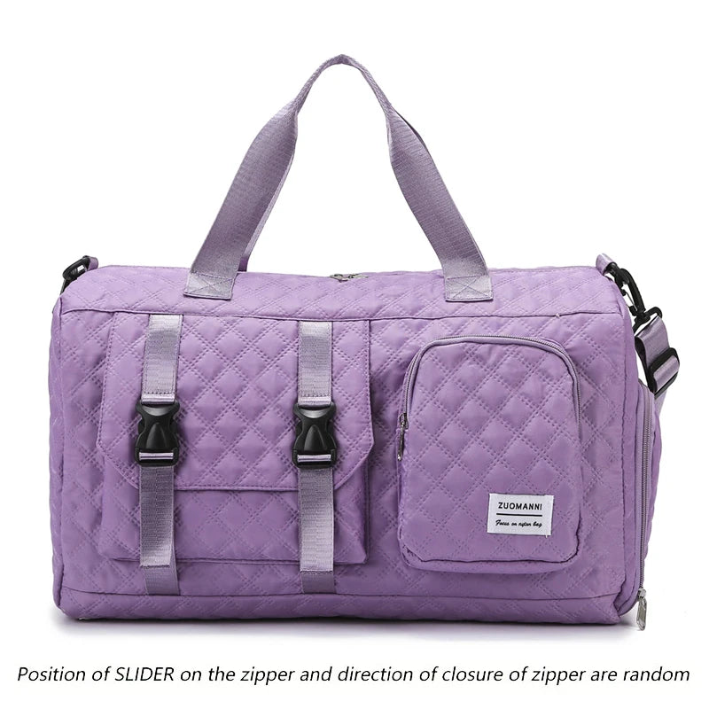 Langlebige Nylon-Reisetasche, tragbare Sport- und Fitness-Tasche , Schulter-Duffel-Trainingsbag, geräumig, Argyle