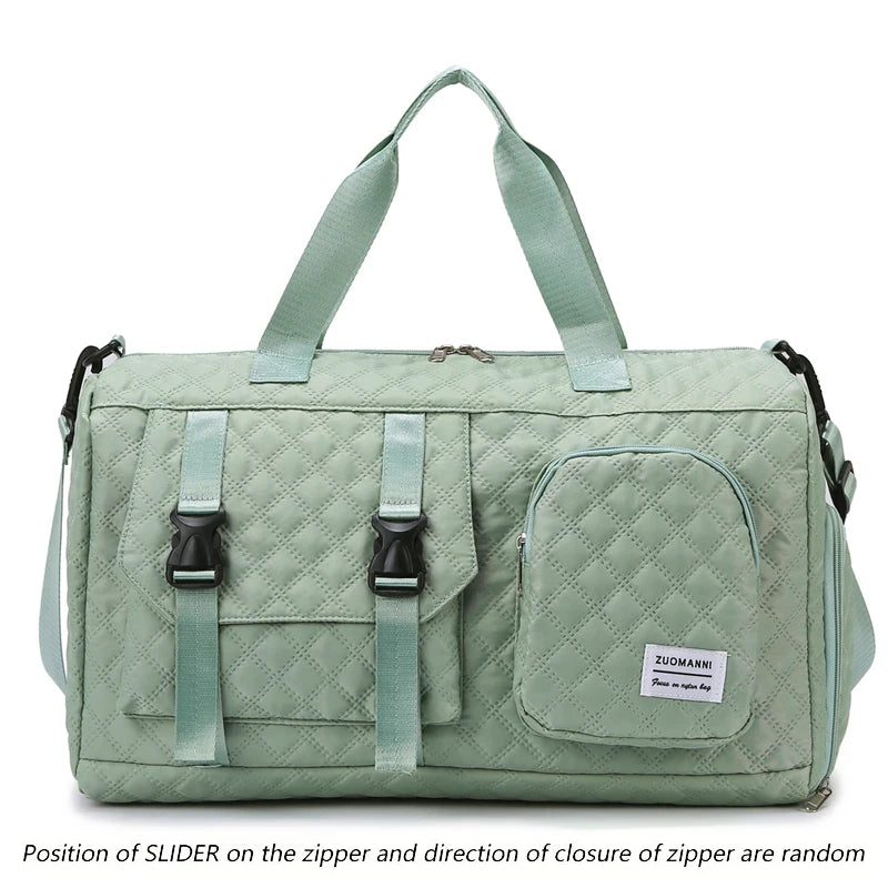 Langlebige Nylon-Reisetasche, tragbare Sport- und Fitness-Tasche , Schulter-Duffel-Trainingsbag, geräumig, Argyle