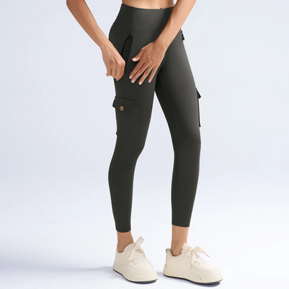 1/3 Stück Damenleggings mit gewaschenem Print, Tasche, elastisch, poformend, Fitness-Tights, neue Sporthose 2025, modische Streetwear