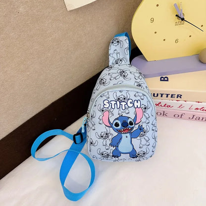 Stitch & Angel Umhängetasche, Cartoon Anime Crossbody-Tasche, modische lässige Schultertasche mit Münzfach für den täglichen Gebrauch