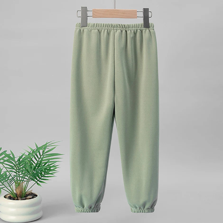 Kinder Mehrfarbige Saisonale Freizeit-Sporthose für Jungen und Mädchen Herbst Solide Farbe Modische Lockere Sweatpants