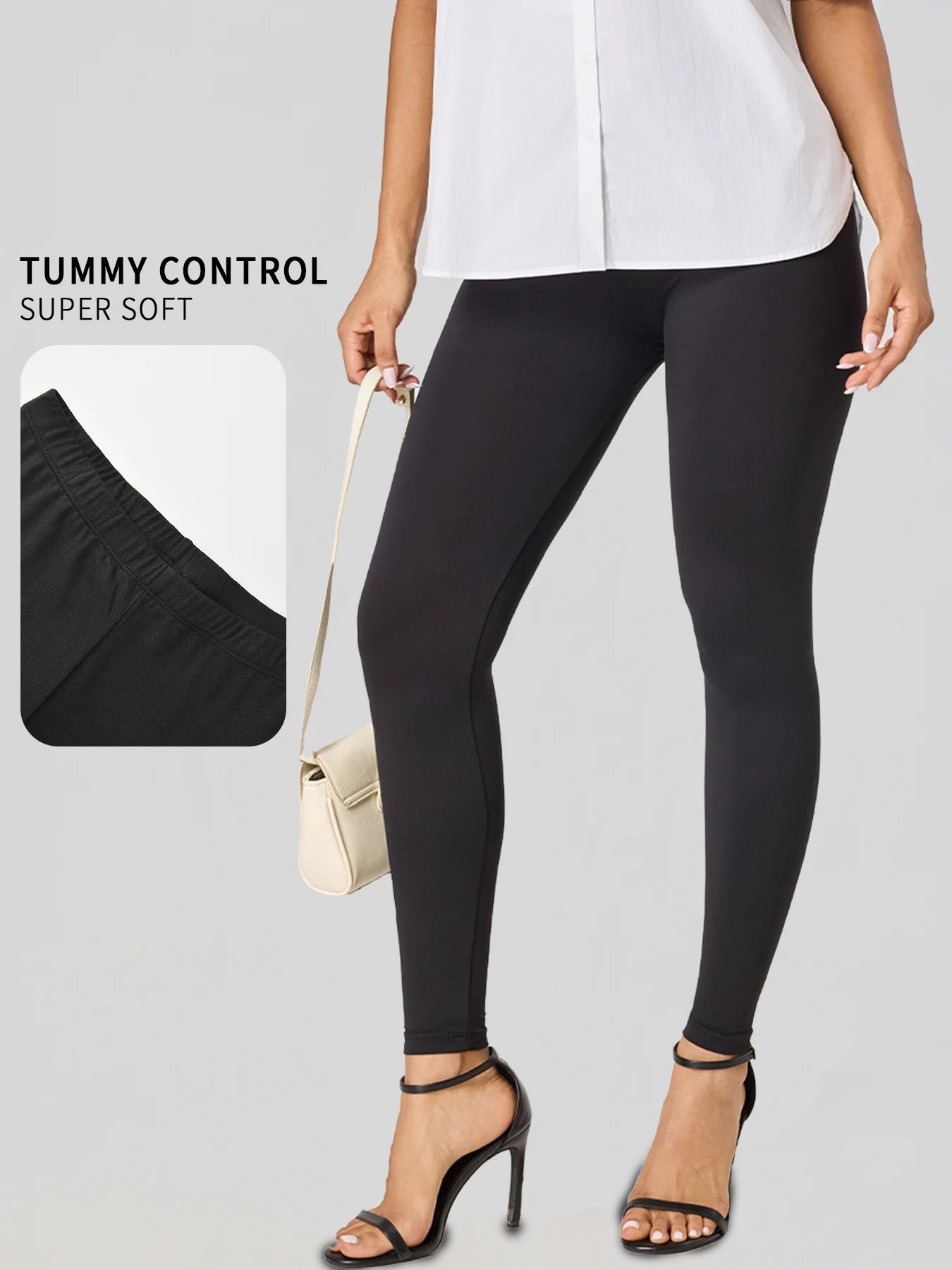 Leggings für Damen in Übergröße aus superweichem Stoff – hohe Elastizität für Yoga, Laufen, Training und lässige Alltagskleidung