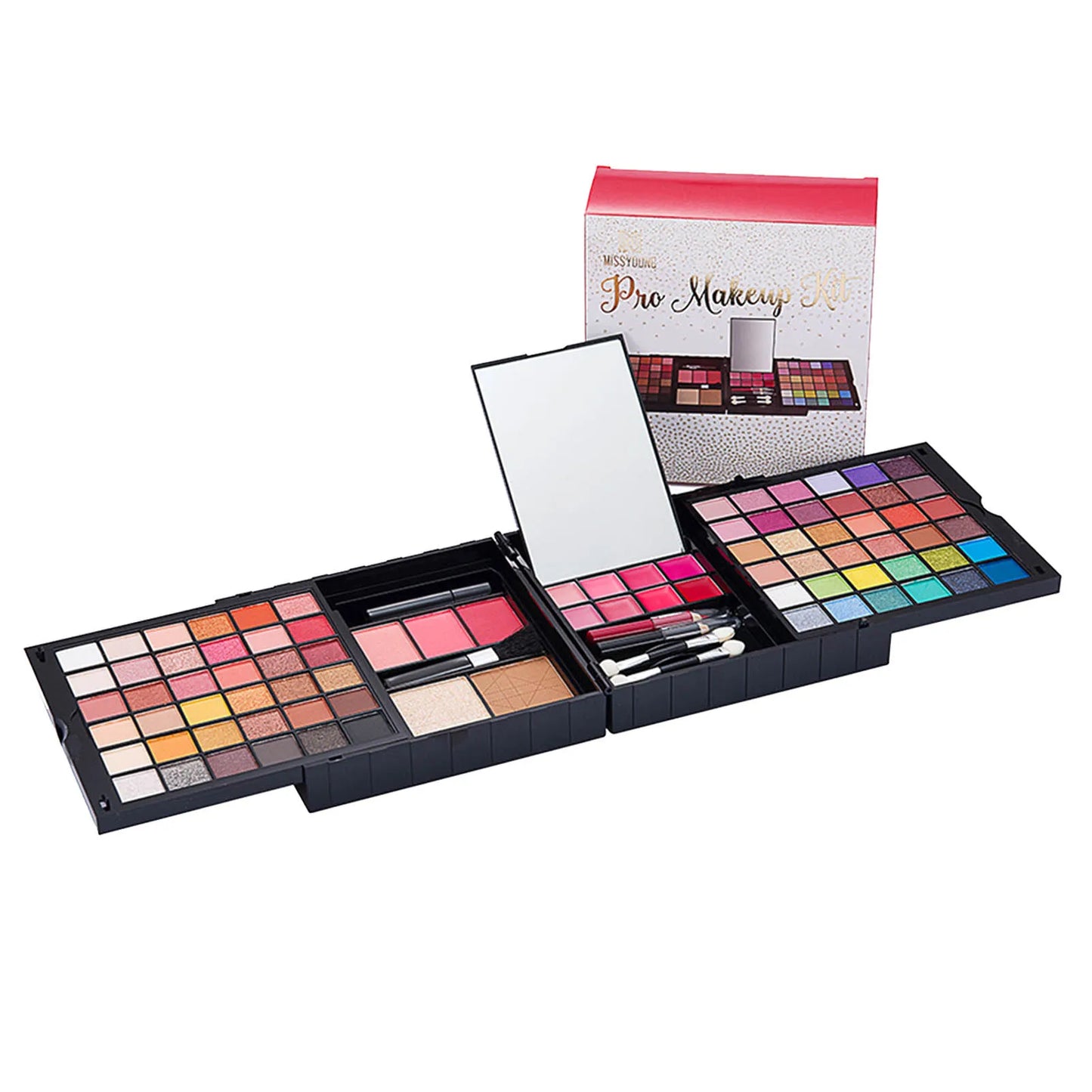 Make-up Starter-Set Professionelle Make-up Sets mit transparentem Etui Urlaub Schönheitsgeschenk-Set Starter-Kosmetik Vollständige Sets für Frauen