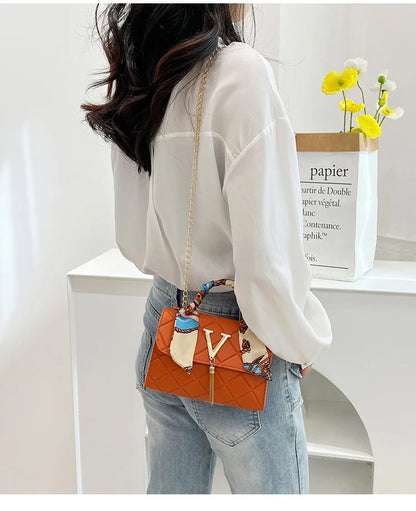 Damen Stepp-Tartan-Handtasche Kleine quadratische Tasche Umhängetasche Schultertasche Personalisierte koreanische Stil Herbst Winter Mode Tasche