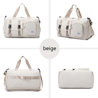 Langlebige Nylon-Reisetasche, tragbare Sport- und Fitness-Tasche , Schulter-Duffel-Trainingsbag, geräumig, Argyle