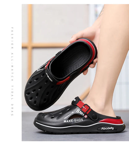 Sandalen Herren Strandpantoffeln Dicke Sohle Rutschfeste Sandalen Wasserschuhe für Damen Klassische Mules Sneaker Sandale Outdoor
