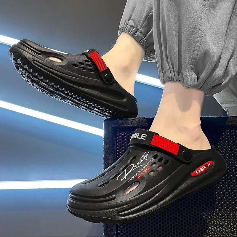 Klassische Clog Herren Freizeit Sandalen Unisex Geschlossene Zehen Slip-Ons Outdoor Herren Atmungsaktive Strand Schuhe Hausschuhe