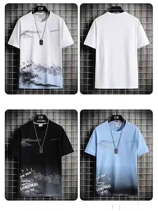2026 Trendige Anzüge für Männer Herren Sommer Set Fitnessstudio Outfit Studenten Kurzarm T-Shirt 2-teiliger Anzug Trainingsanzüge Herren Freizeitkleidung