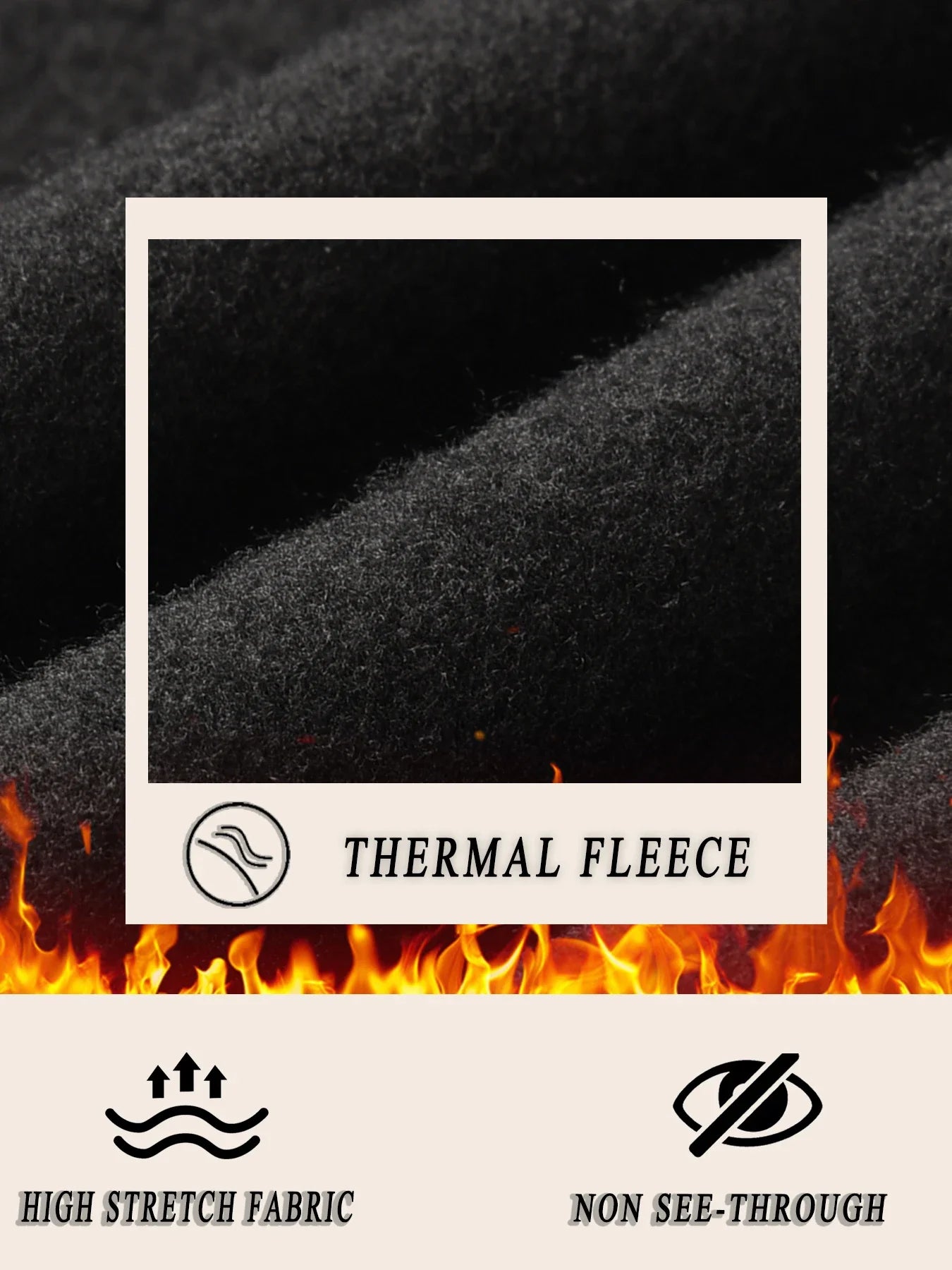 3er-Pack Damen Thermo-Leggings mit Fleece-Futter und hoher Taille. Trainings-Winterwärmende dicke Strumpfhosen, weiche Yogahosen