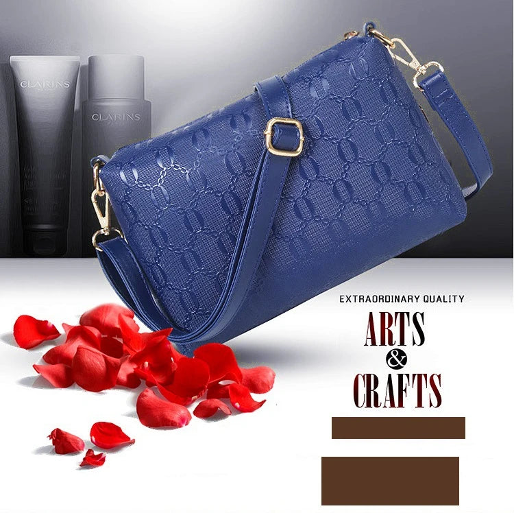 Damenhandtaschen 3-teiliges Set Damen Schultertasche Modische Geldbörse Vintage Kunst-Leder Tasche Handtasche mit großer Kapazität Schräg Schultertasche