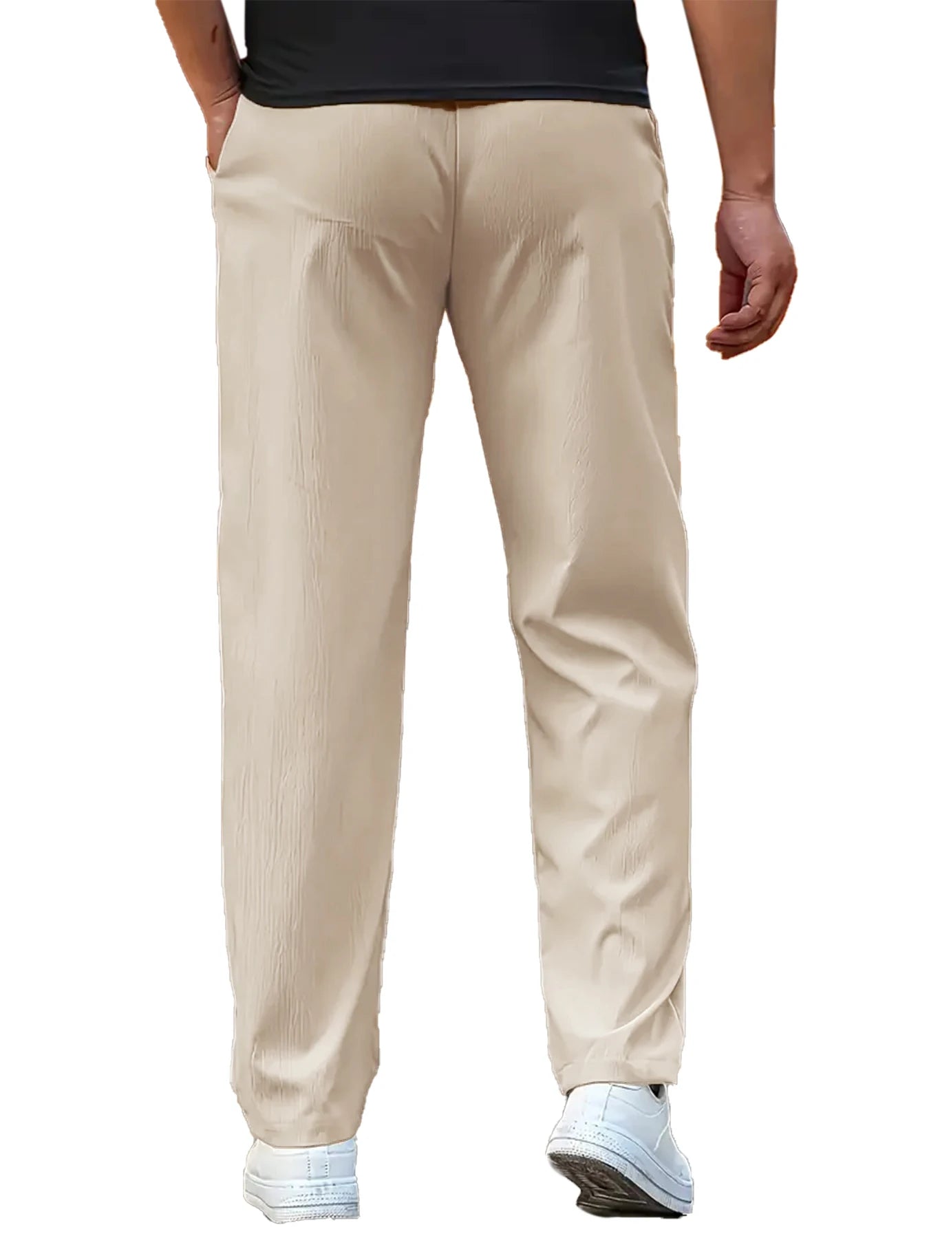 Herren Leichte Hosen Lässige Locker Sitzende Sporthosen Herren Lässige Dünne Gerade Beinhosen Männliche Mode Outdoor Jogginghosen