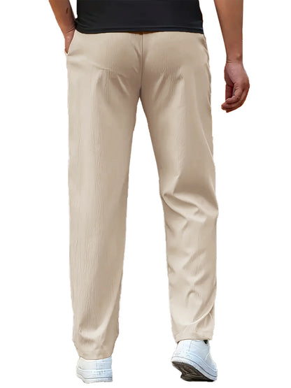 Herren Leichte Hosen Lässige Locker Sitzende Sporthosen Herren Lässige Dünne Gerade Beinhosen Männliche Mode Outdoor Jogginghosen