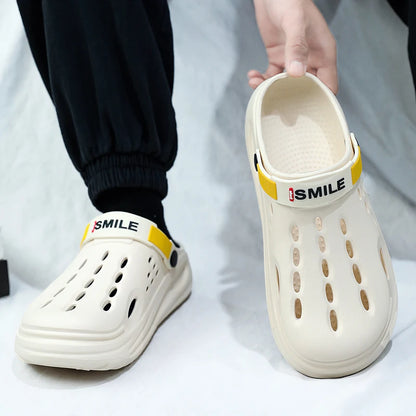 Klassische Clog Herren Freizeit Sandalen Unisex Geschlossene Zehen Slip-Ons Outdoor Herren Atmungsaktive Strand Schuhe Hausschuhe