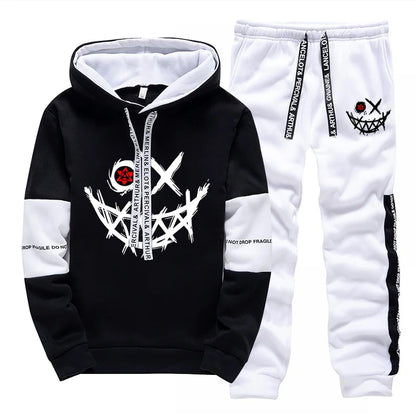 Damen / Herren Einzelteile oder Set ; Trainingsanzug Bedrucktes Sweatshirt + Sweatpants Freizeit Hoodie Hosen Streetwear