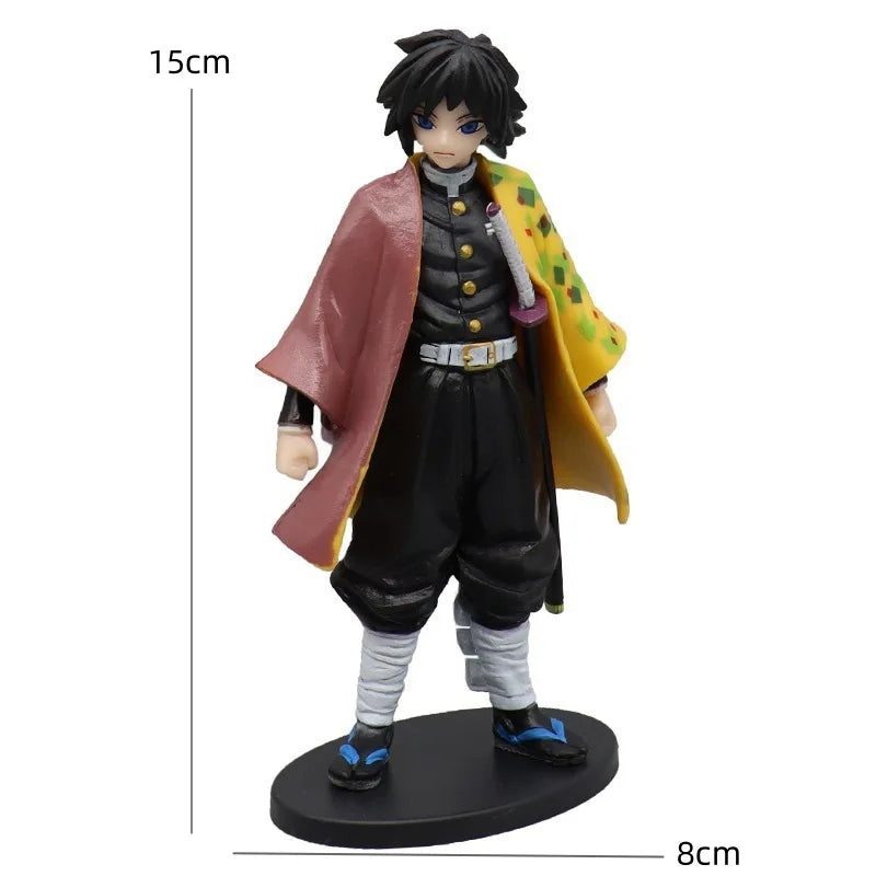 Heißes Demon Slayer Anime Actionfigur Kamado Tanjirou Agatsuma Zenitsu Nezuko Modellspielzeug Kimetsu No Yaiba Krieger Actionfigur