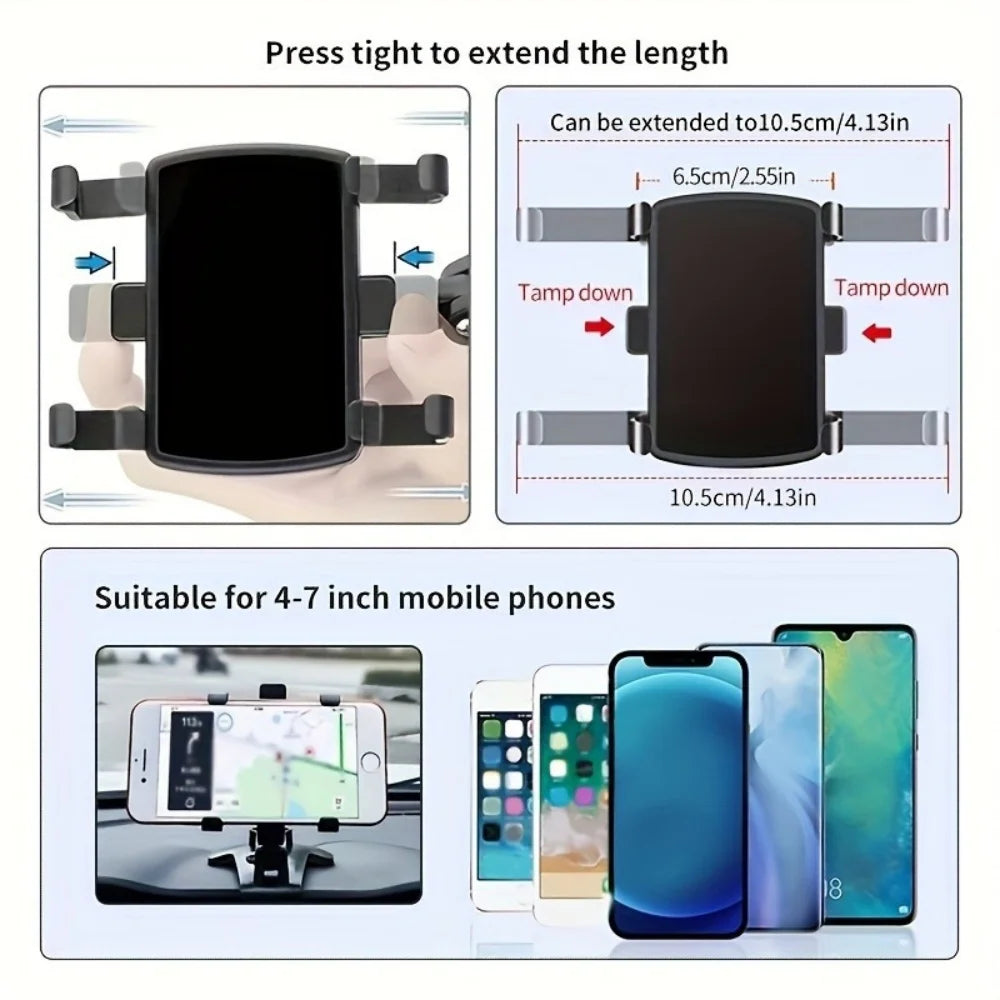 Universelle Handyhalterung für das Autoarmaturenbrett 360° drehbare Autohalterung für Smartphone, für iPhone,