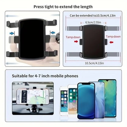 Universelle Handyhalterung für das Autoarmaturenbrett 360° drehbare Autohalterung für Smartphone, für iPhone,